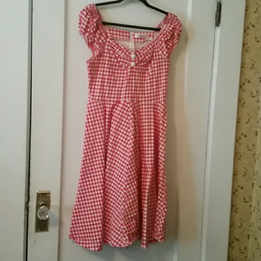 Red Gingham Dress